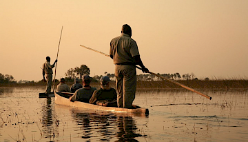 Okavango delta, de westelijke "panhandle"