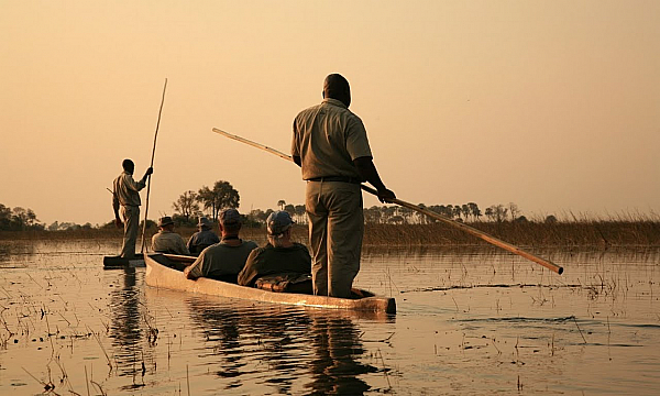 Okavango delta, de westelijke "panhandle"