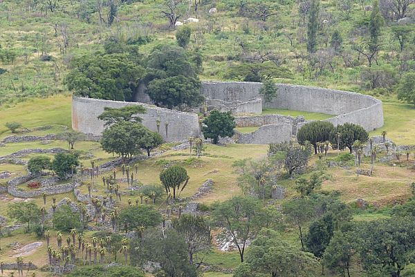 De ruïnes van Great Zimbabwe