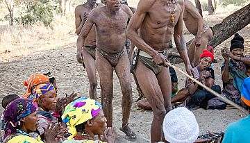 Bushmen gemeenschap nabij Tsumkwe